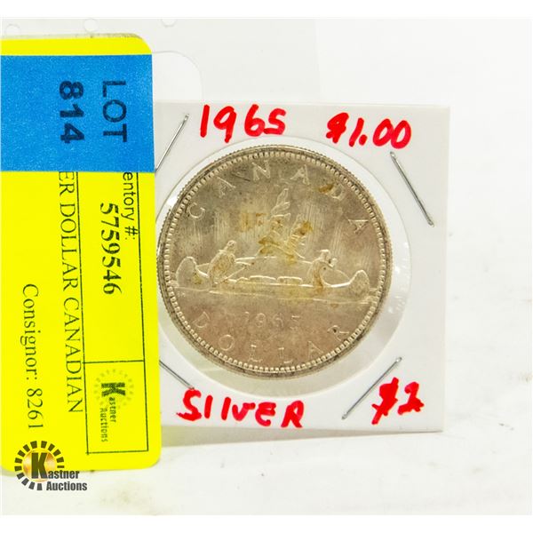 1966 SILVER DOLLAR CANADIAN COIN