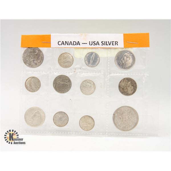 CANADA/USA/ SILVER 80% PURE SILVER COINS