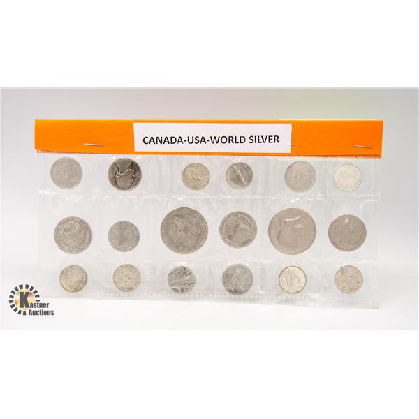 CAN/USA/WORLD SILVER INC. 80% SILVER COINS