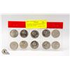Image 2 : 10 ROYAL CANADIAN MINT HALF DOLLARS UNCIRC.