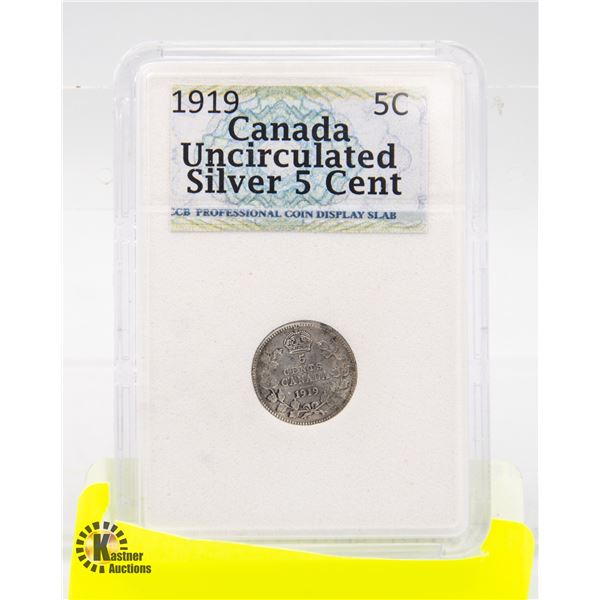 CANADA 1919 CENT .90 SILVER "FISH SCALE"