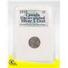 Image 1 : CANADA 1919 CENT .90 SILVER "FISH SCALE"