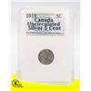 CANADA 1919 CENT .90 SILVER "FISH SCALE"