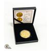 Image 1 : REPLICA GOLD PLATED IRON COIN 2015 IN CASE