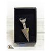 Image 1 : NEW SILVER ALLOY ARROWHEAD PENDANT W/CHAIN