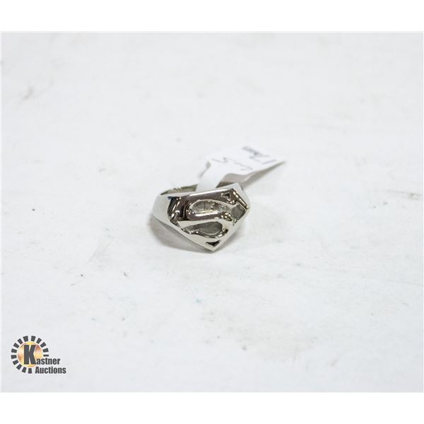 SIZE 6.5/17MM SUPERMAN LOGO INSIGNIA RING