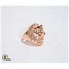 ROSE GOLD PLATED LION THEMED RING SIZE 10.5