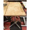 Image 1 : PAIR OF SQUARE 23.5 X 23.5" RESTURANT STYLE TABLES