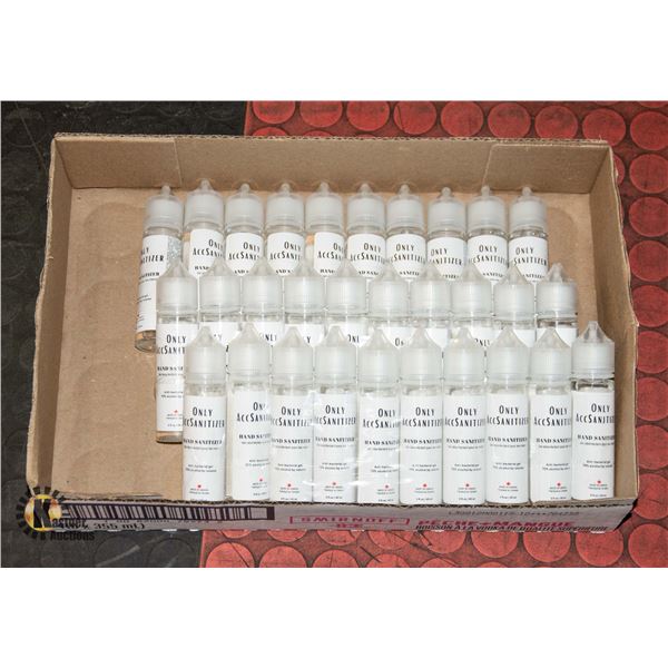 FLAT OF 30 PERSONAL SIZE HAND SANITIZER 60ML