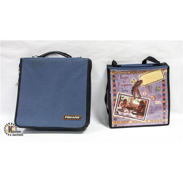 FISKARS CRAFTING BRIEF CASE & SCRAPBOOK BAG