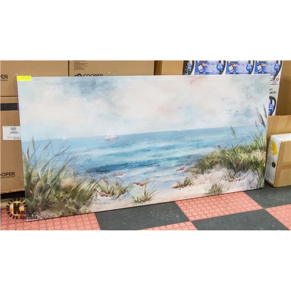 NEW LARGE STRETCH CANVAS EAST COAST BEACH AND