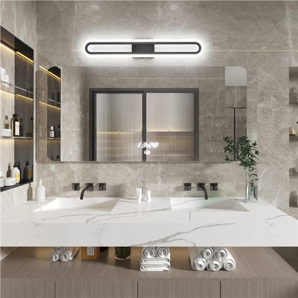 NEW TIPACE BLACK LED BATHROOM VANITY LIGHT