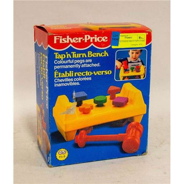 VINTAGE FISHER-PRICE TAP'N TURN BENCH