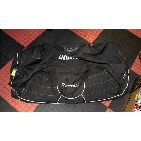 REEBOK BLACK HOCKEY BAG