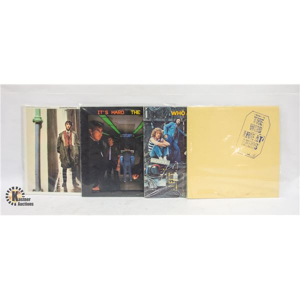 4 X THE WHO RECORDS