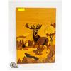 Image 1 : MARQUETRY STAG IN THE FOREST BY S. KLOTSCH