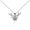Image 1 : 2 CT GRA CERTIFIED MOISSANITE 925 SILVER NECKLACE