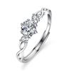 Image 4 : 0.5 CT GRA CERTIFIED MOISSANITE 925 SILVER COUPLE