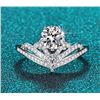 Image 1 : 1 CT GRA CERTIFIED MOISSANITE 925 SILVER SZ 7.5
