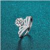 Image 5 : 1 CT GRA CERTIFIED MOISSANITE 925 SILVER SZ 7.5