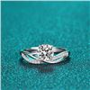 Image 1 : 1 CT GRA CERTIFIED MOISSANITE 925 SILVER