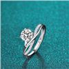 Image 2 : 1 CT GRA CERTIFIED MOISSANITE 925 SILVER