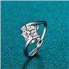 Image 2 : 1 CT GRA CERTIFIED MOISSANITE 925 SILVER