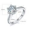Image 2 : 2 CT GRA CERTIFIED MOISSANITE 925 SILVER SZ 7.5