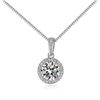 Image 1 : 2 CT GRA CERTIFIED MOISSANITE S925 CLASSIC NECKLACE