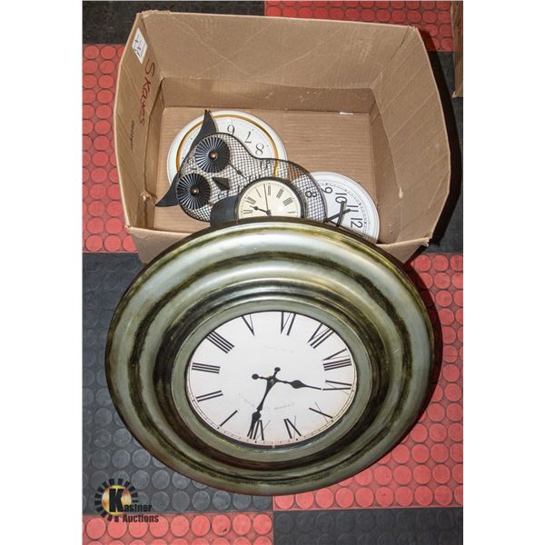 5 CLOCKS ASSORTED SIZES