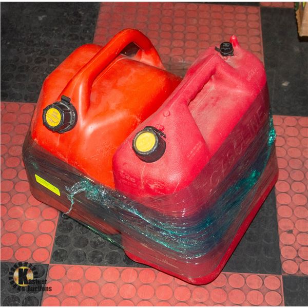 LOT OF FUEL CANS