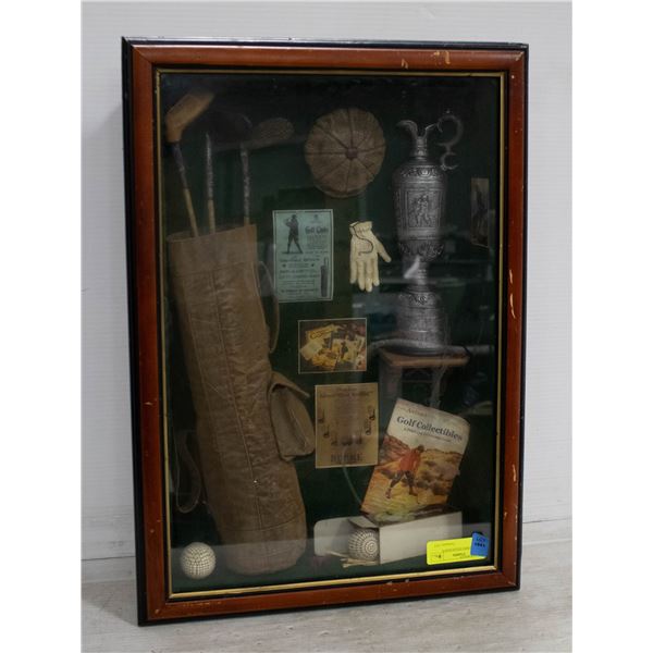 GOLF THEMED SHADOWBOX