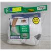 ANKLE SOCKS WHITE 12-16 SIZE 6-PACK FRUIT OF THE