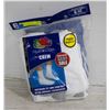 Image 1 : WHITE CREW SOCKS 6-12 SIZE 6-PACK FRUIT OF