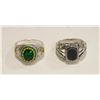Image 1 : LOT OF TWO NEW SIZE 11.5 MENS RINGS