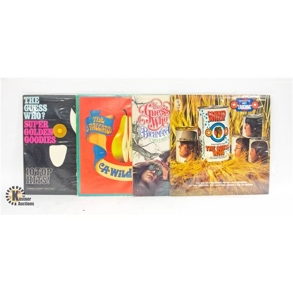 4 X THE GUESS WHO RECORDS