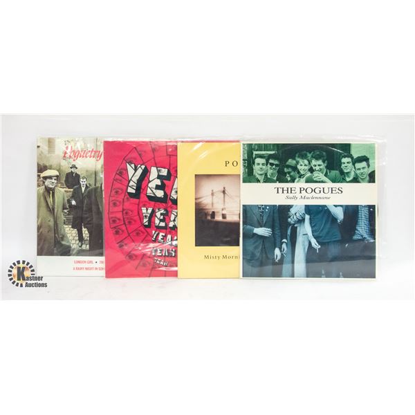 4 X THE POGUES RECORDS