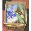 Image 1 : 34 BAGS OF GLASS GEMS FOR DECORATIONS