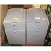 Image 1 : PAIR OF FILING CABINETS WITH 1 KEY (H-27" W-15"