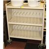 Image 1 : METAL 2 SHELF CART ON LOCKING CASTORS