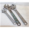 2X15" 1X12" ADJUSTABLE WRENCHES