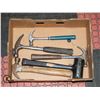 Image 1 : FLAT WITH VARIETY OF HAMMERS - 3 SIZES OF