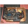 Image 1 : BOX WITH DRILL, DRILL BITS AND DRIVERS SETS -