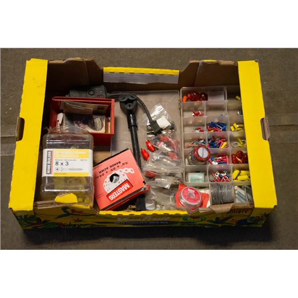 BOX OF ELECTRICAL PARTS