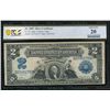 Image 1 : 1899 $2 Mini Porthole Silver Certificate PCGS 20