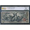 Image 1 : 1896 $5 Educational Silver Certificate PCGS 53