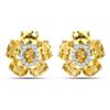 Plated 18KT White Gold 8.66ctw Citrine and Topaz Earrings