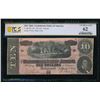 Image 1 : 1864 $10 T-68 Confederate PCGS 62