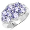 Image 1 : Plated Rhodium 2.66ctw Tanzanite Ring