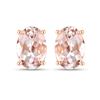 Image 2 : 14KT Rose Gold 0.90ctw Morganite Earrings